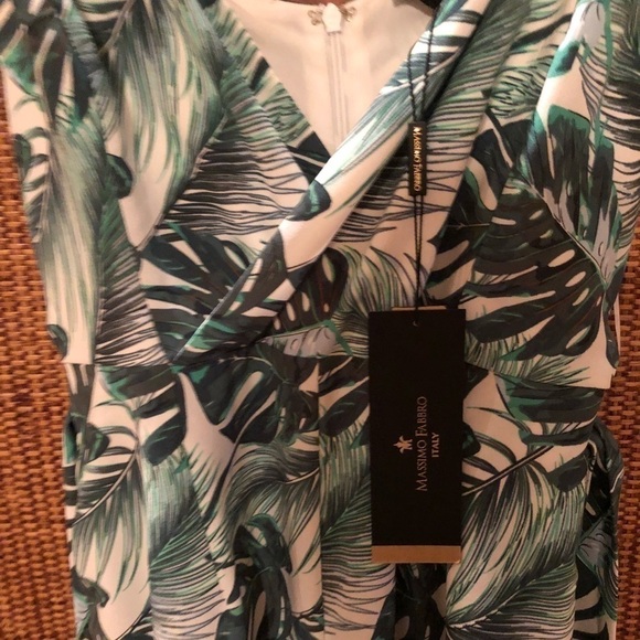 Massimo Fabbro Jumpsuit Tropical Green size 8 - Picture 4 of 5